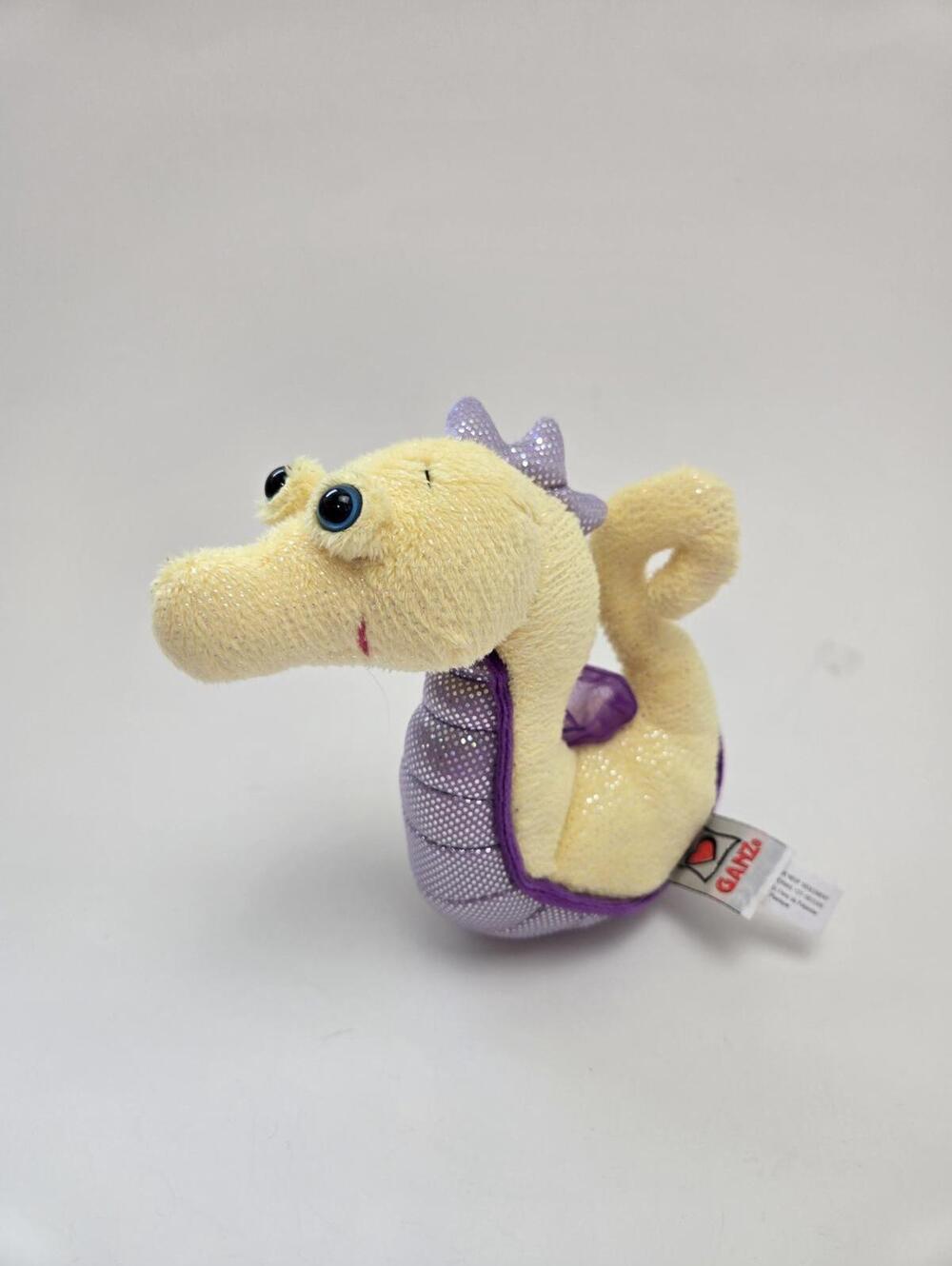 Adorable Vintage Webkinz Lil Kinz Seahorse Plush with No Tag (5 inch)